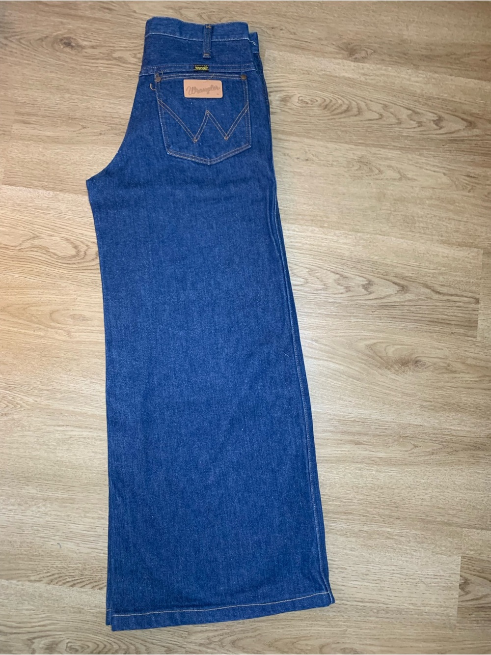 Vintage Wrangler Wide Leg Jeans Talon Zipper Rigid Denim Cotton Women’s 28 waist